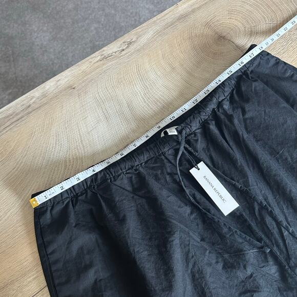 Banana Republic Cotton Poplin Pull On Pant Black XL 713483 - Picture 10 of 12